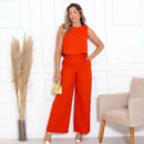 Conjunto Feminino Alfaiataria em Linho – Calça + Blusa Elegante