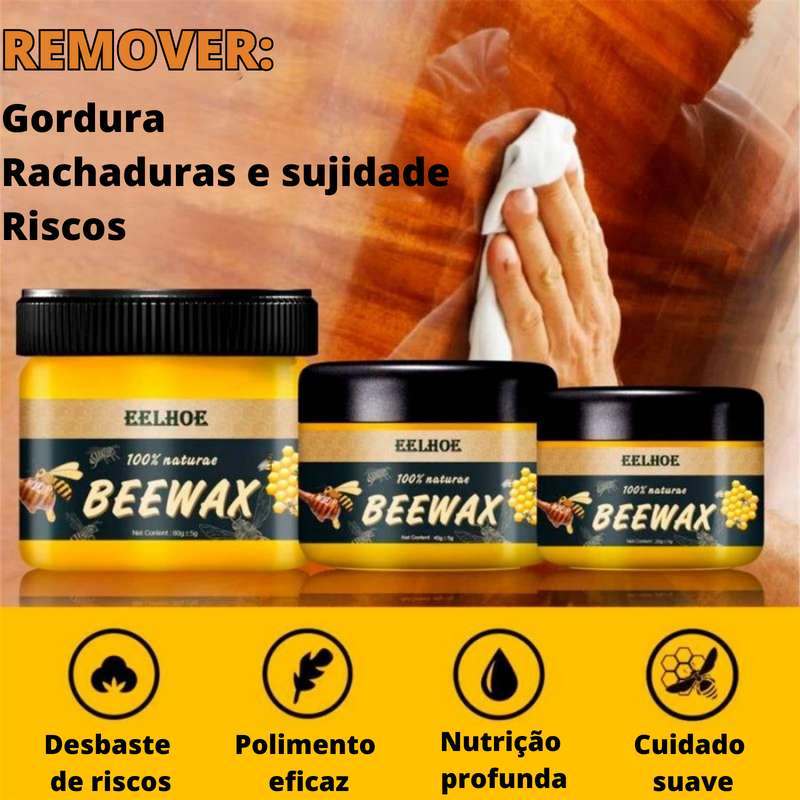 Cera de Abelha Restaurador de Móveis - BeeWax™ (COMPRE 1 LEVE 2)