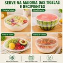 FlexCover™ – Capas Elásticas Protetoras para Alimentos