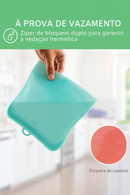 TrendFresh™ – Bolsa Hermética de Silicone Reutilizável