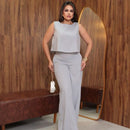 Conjunto Feminino Alfaiataria em Linho – Calça + Blusa Elegante