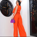 Conjunto Feminino Alfaiataria em Linho – Calça + Blusa Elegante