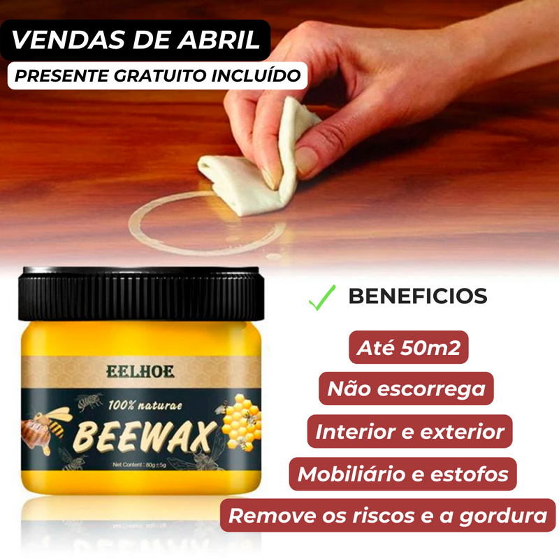 Cera de Abelha Restaurador de Móveis - BeeWax™ (COMPRE 1 LEVE 2)