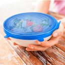 Kit 6 Tampas Silicone Ajustáveis - TrendProdutos