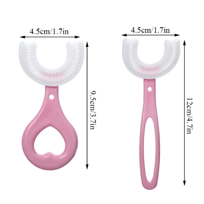 Escova Dental Macia Infantil 360° Em Forma De U - TrendProdutos